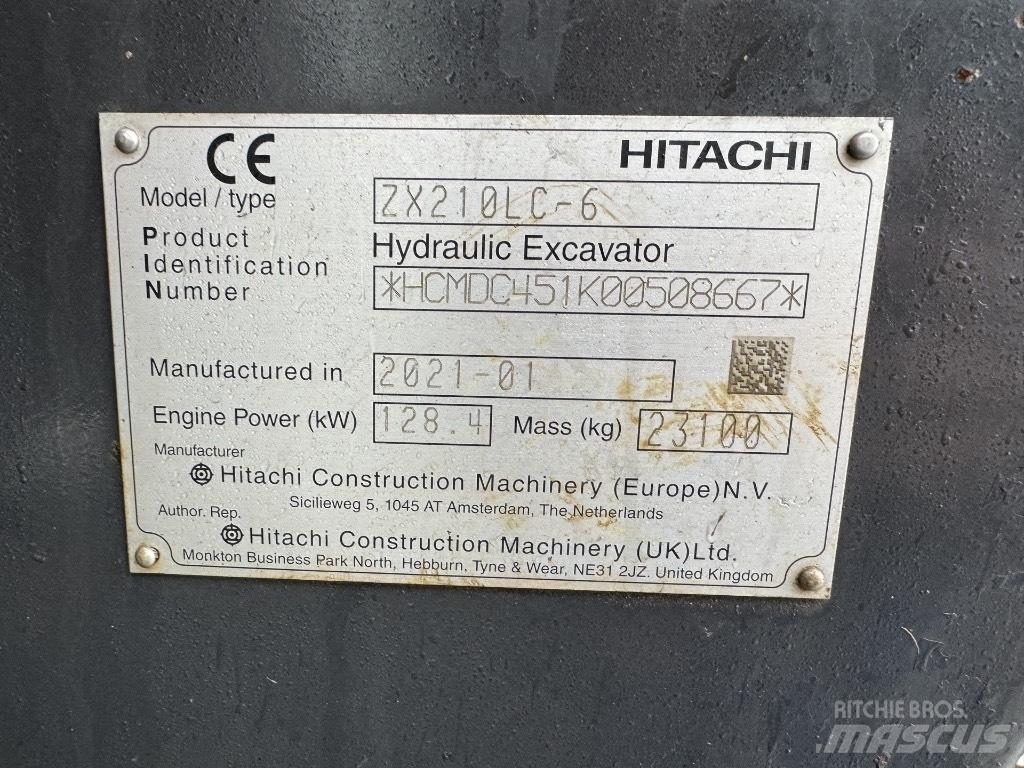 Hitachi ZX 210 LC-6 履带挖掘机