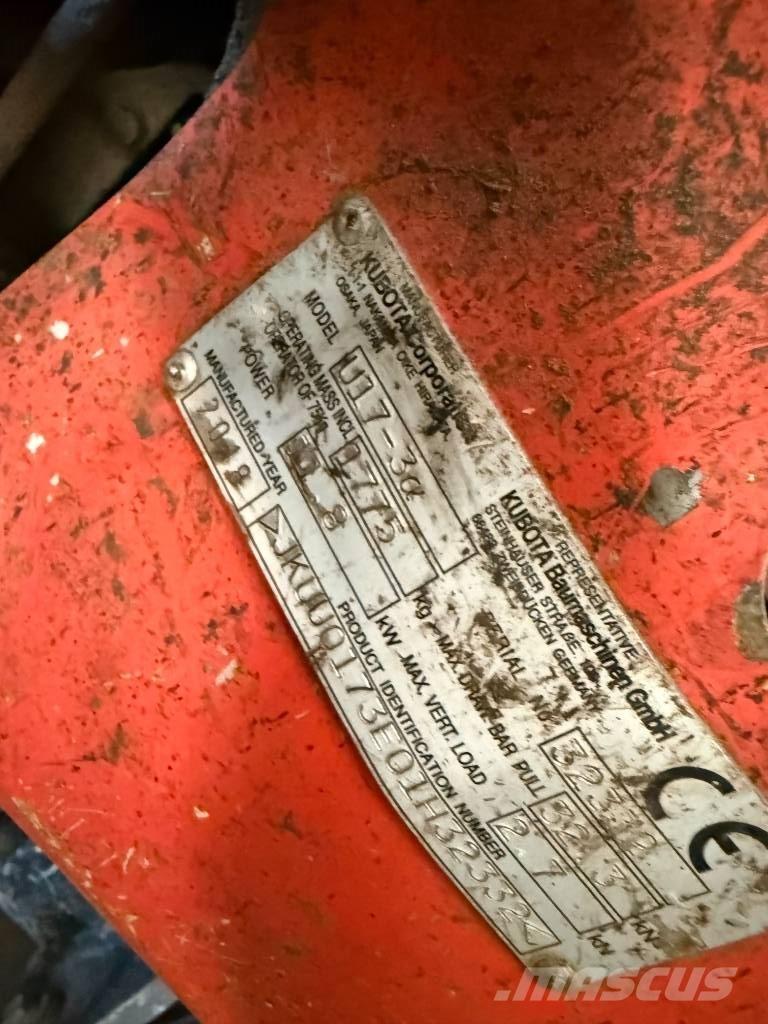 Kubota U 17-3 小型挖掘机