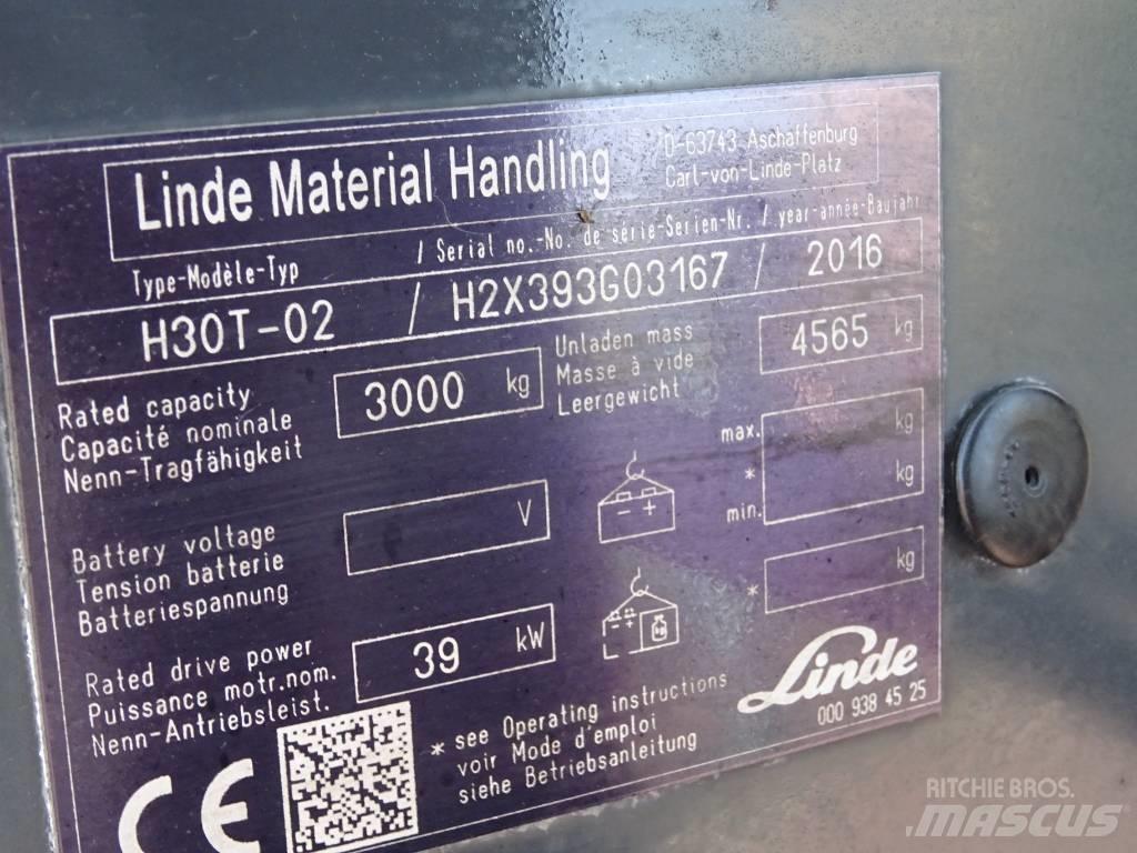 Linde H30T-02 天然气叉车