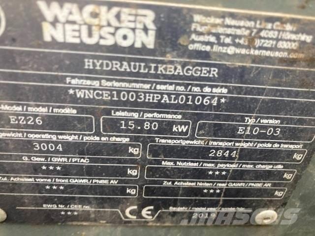 Wacker EZ26 小型挖掘机