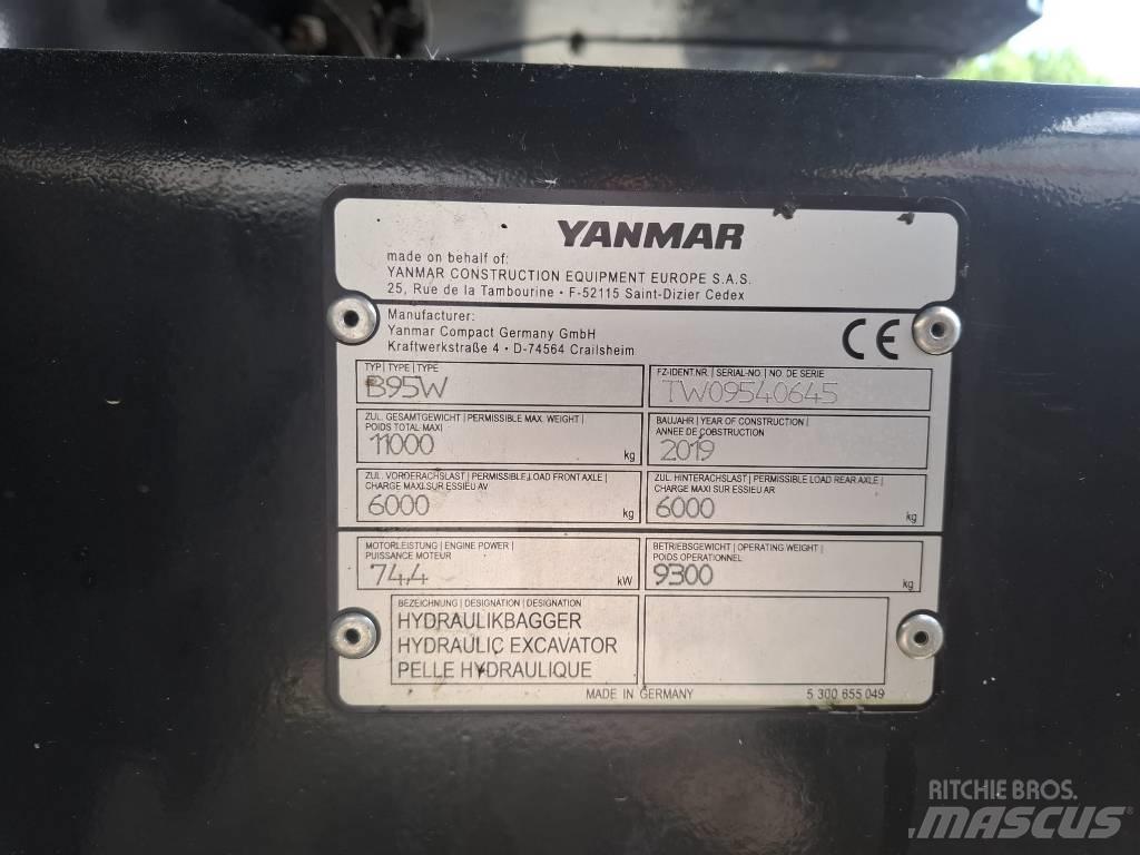 Yanmar B 95 W 轮式挖掘机