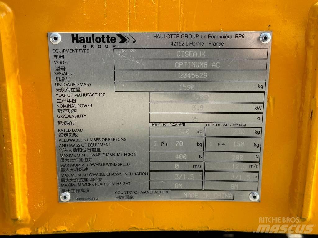 Haulotte OPTIMUM 8 剪叉式升降机