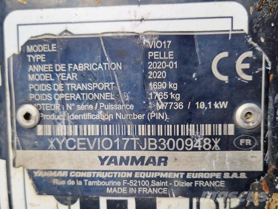 Yanmar Vio 17 小型挖掘机