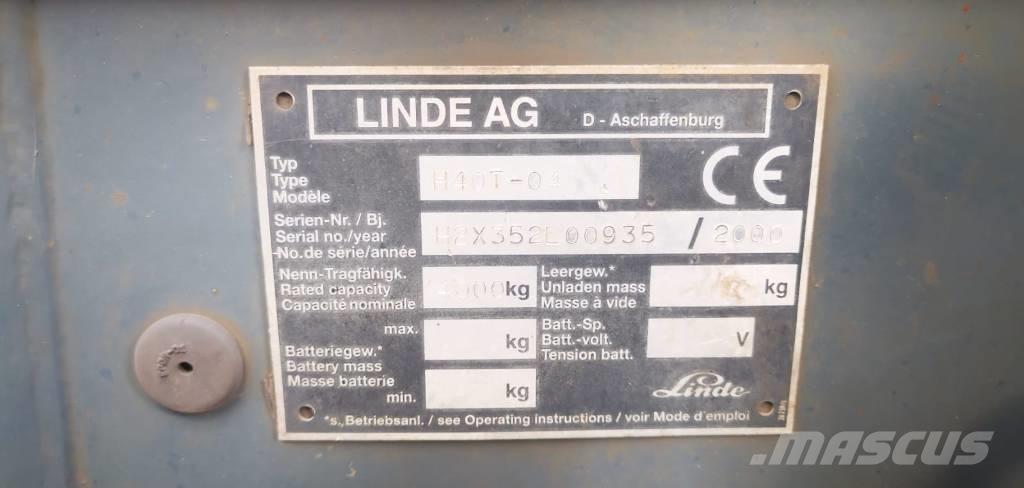 Linde H40T-01 天然气叉车