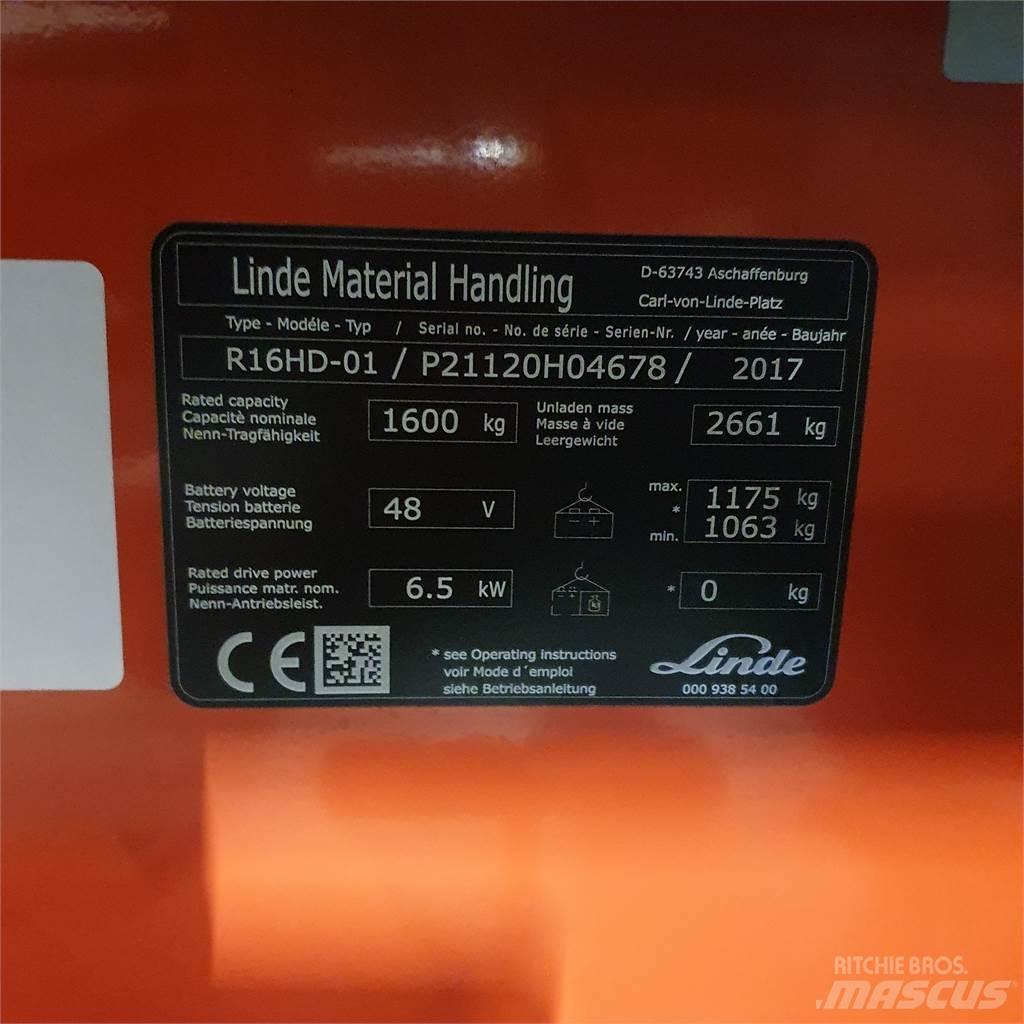 Linde R16HD 前移式叉车
