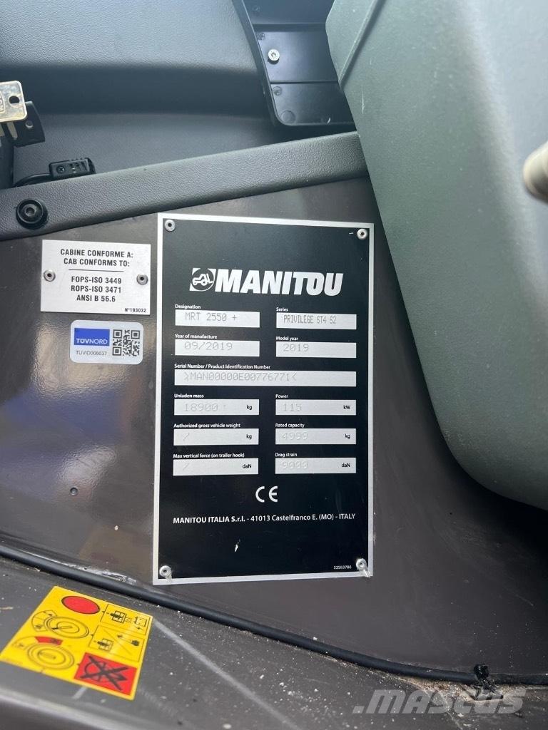 Manitou MRT 2550 伸缩臂叉装车|叉装车