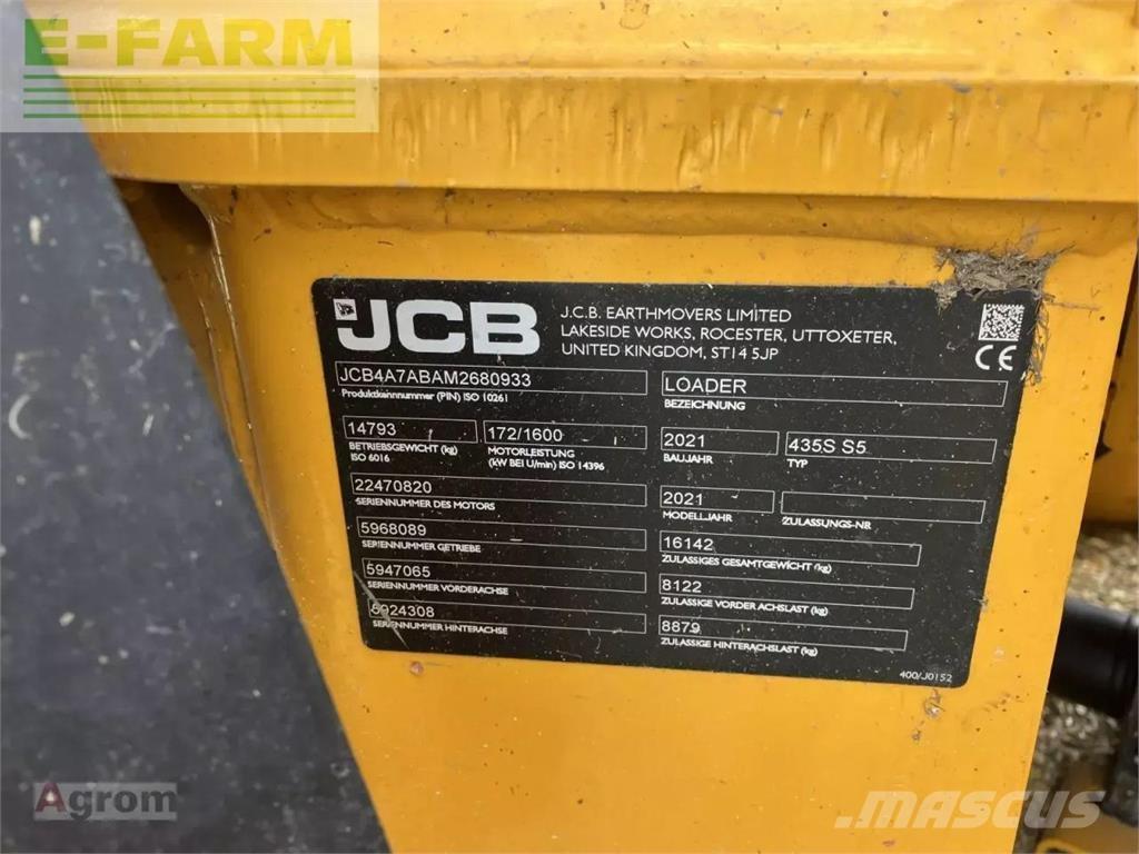 JCB 435 s agri 小型挖掘机