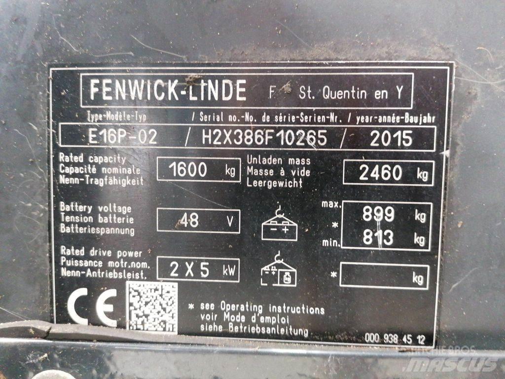 Linde E16P-02 电动叉车