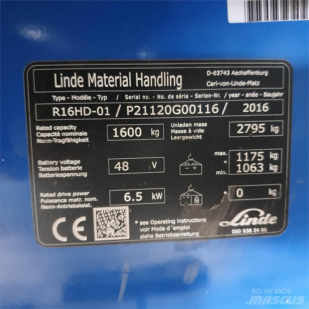 Linde R16HD 前移式叉车