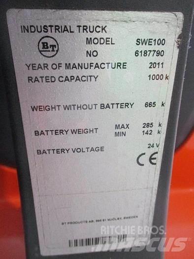 BT SWE 100 手推堆垛车