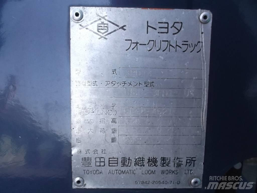 Toyota 3 FD 14 柴油叉车