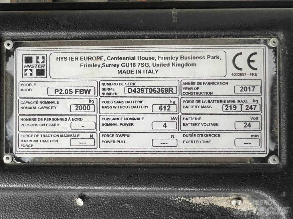Hyster P2.0S 手摇升降机