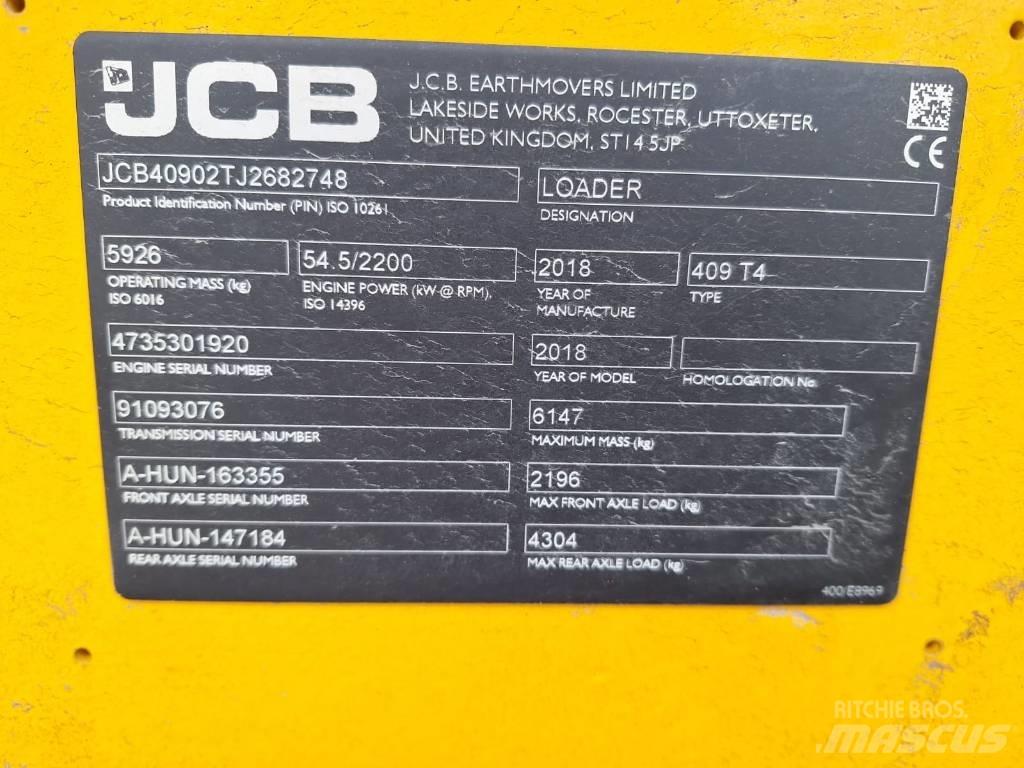JCB 409 NE T4 轮式装载机
