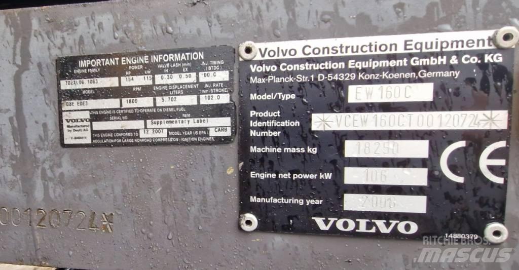 Volvo EW160C 轮式挖掘机