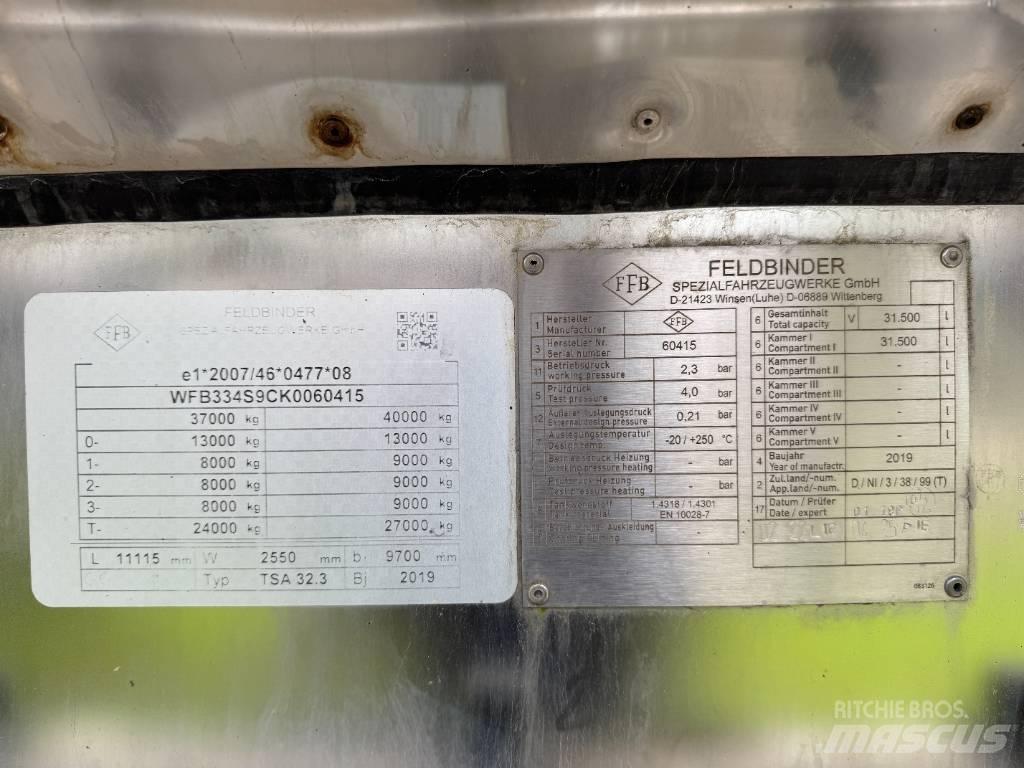 Feldbinder TSA 32.3 罐式拖车