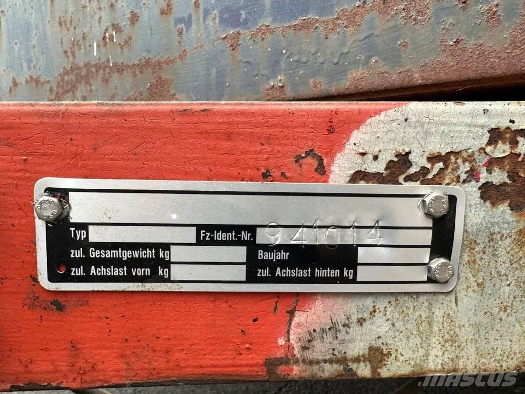  Zelfbouw Oprijkar 其他拖车