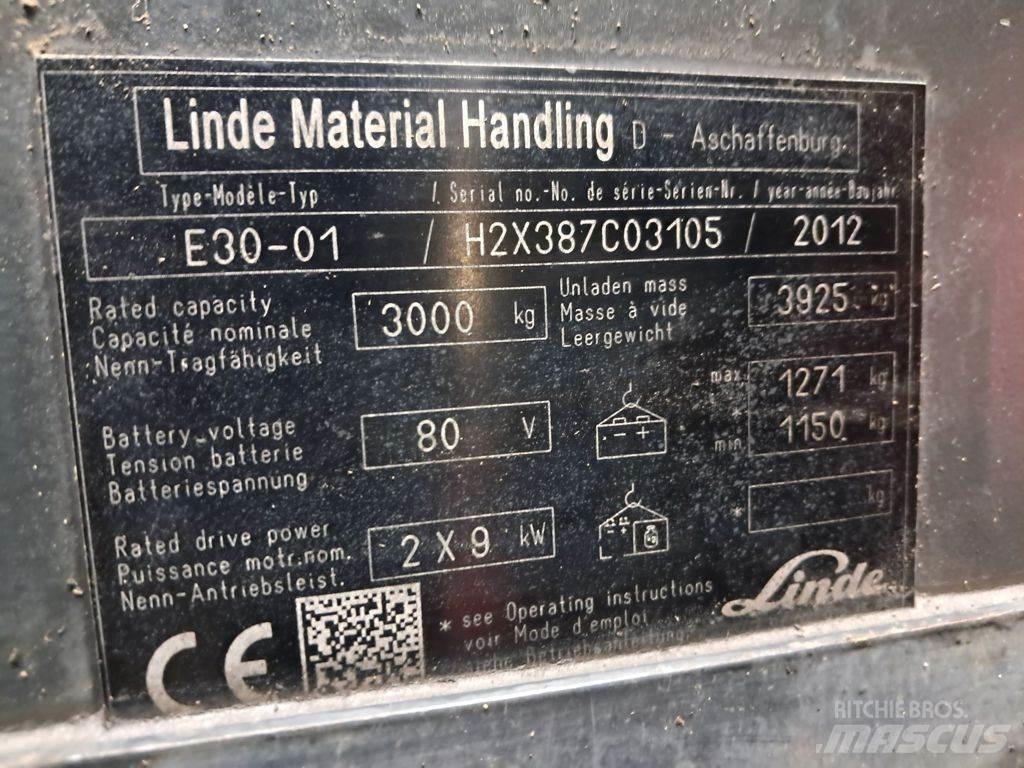 Linde E30-01 电动叉车