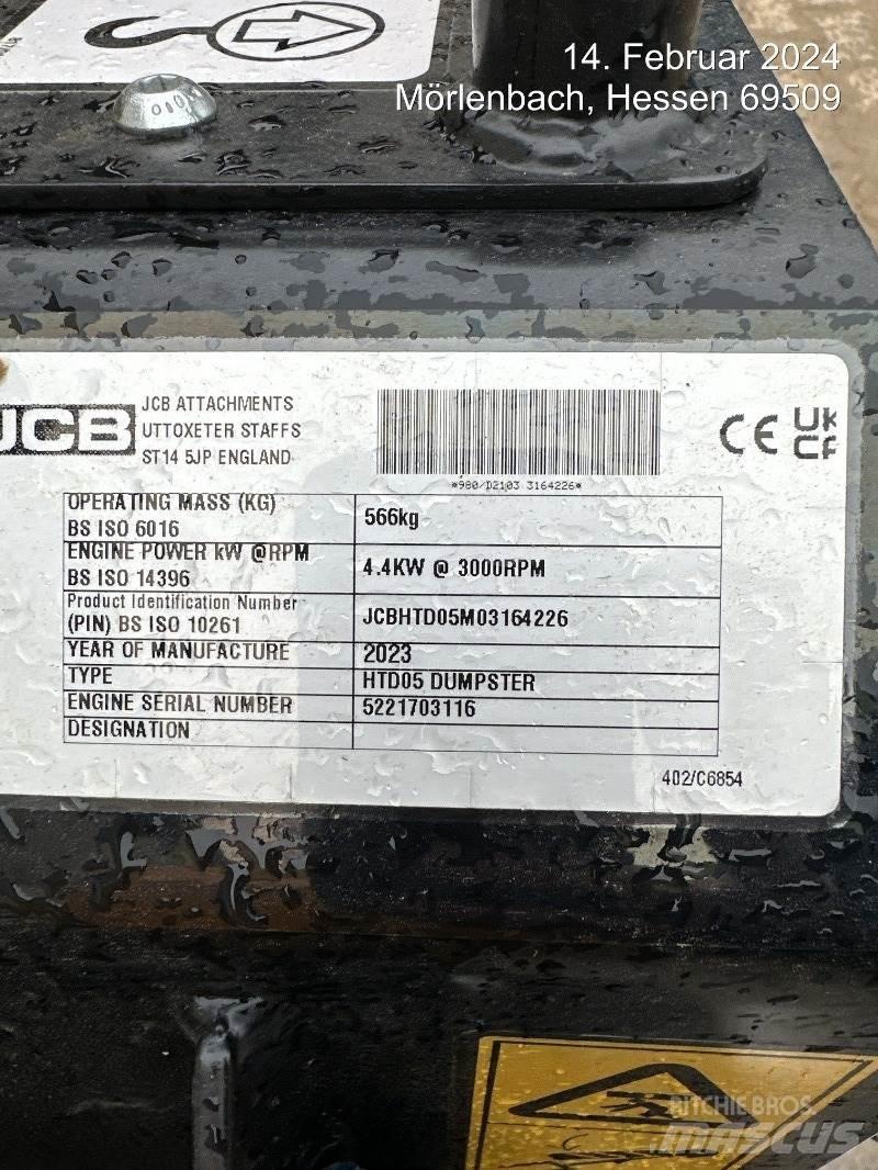 JCB HTD5 mit Tritt 翻斗车\公路型自卸车