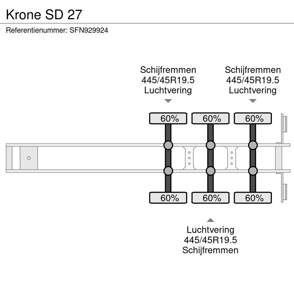 Krone SD 27 平板半挂车\侧翻自卸半挂车