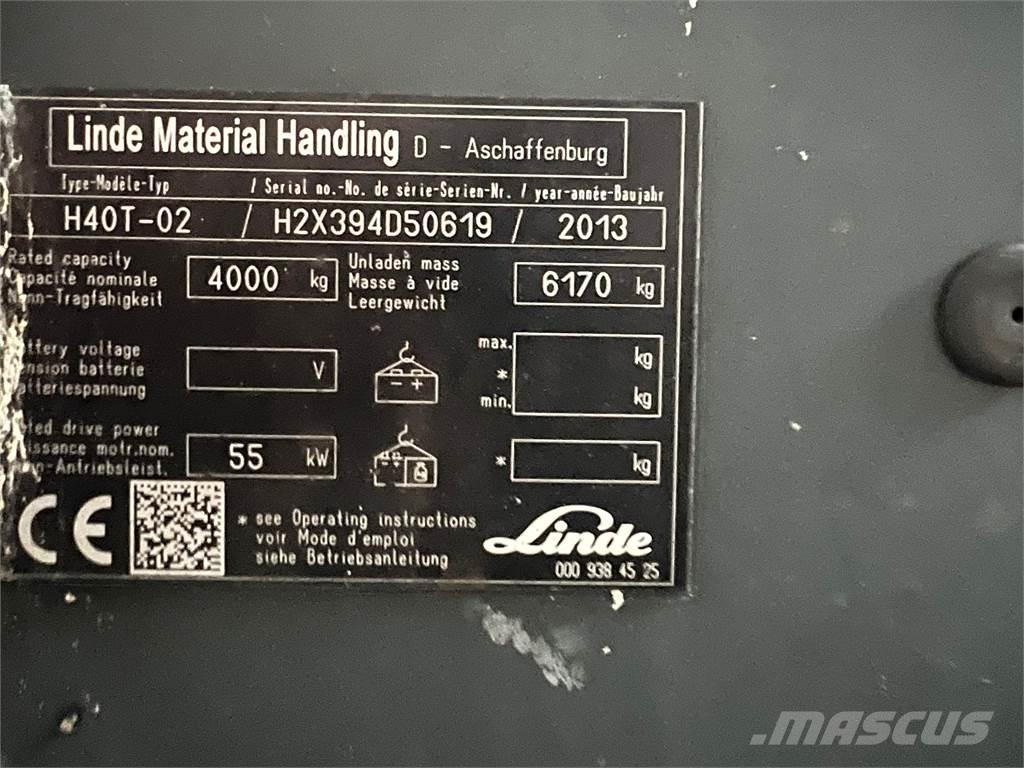 Linde H40T-02 天然气叉车