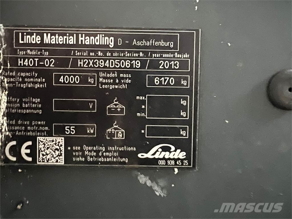 Linde H40T-02 天然气叉车