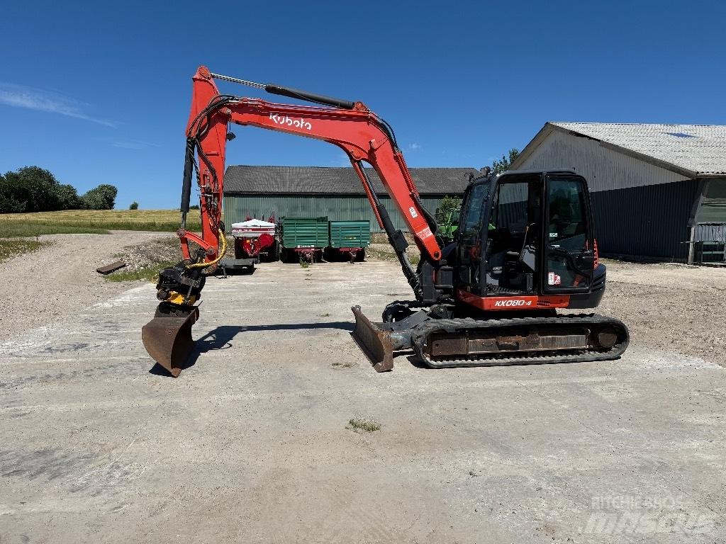 Kubota KX080-4 中型挖掘机