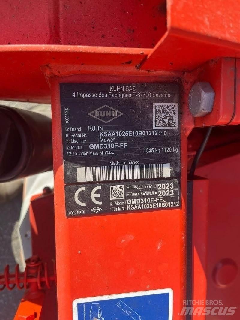 Kuhn GMD 310F 割草调节装置