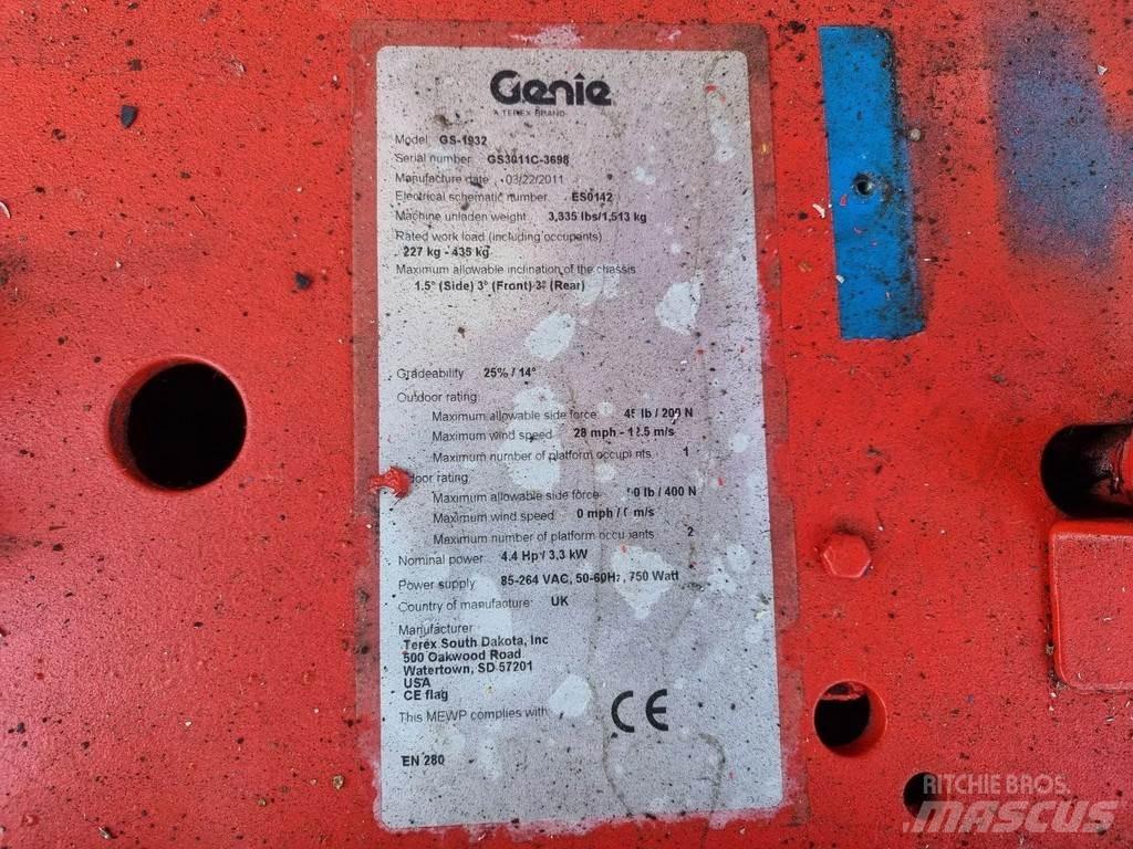 Genie GS1932 剪叉式升降机
