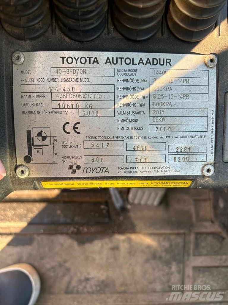 Toyota 40-8 FD 70 N 柴油叉车