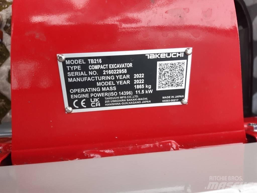 Takeuchi TB216 V2 小型挖掘机