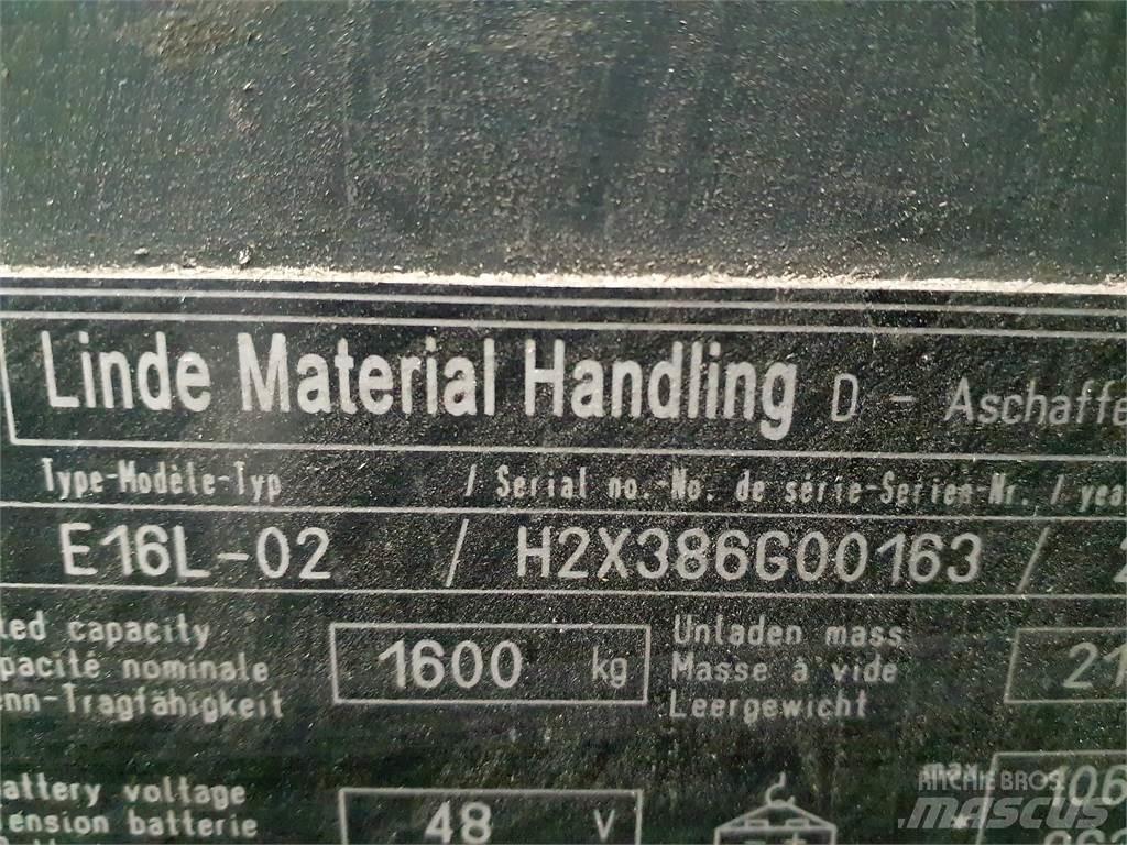 Linde E16L 电动叉车