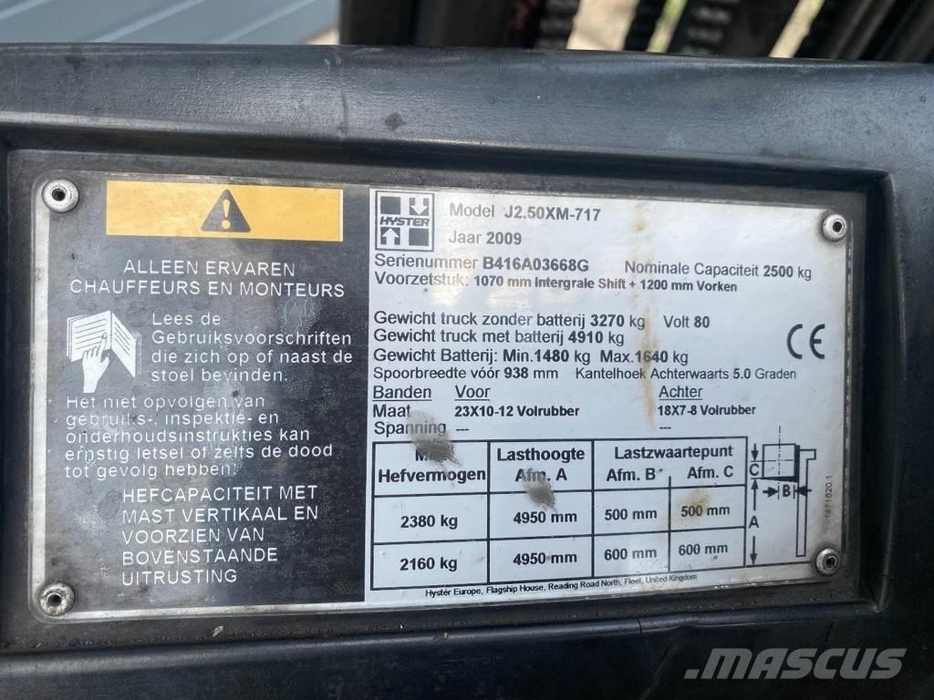 Hyster J2.50XM 电动叉车