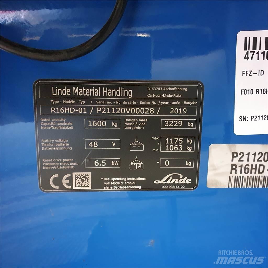 Linde R16HD 前移式叉车