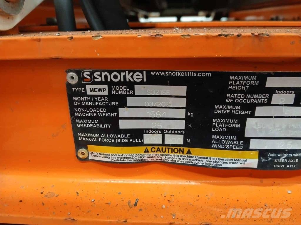 Snorkel S 3219 E 剪叉式升降机