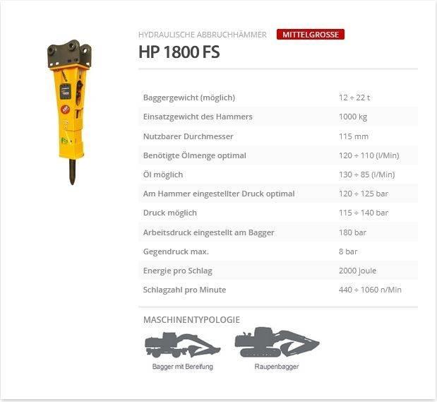 Indeco HP 1800 FS 破碎锤