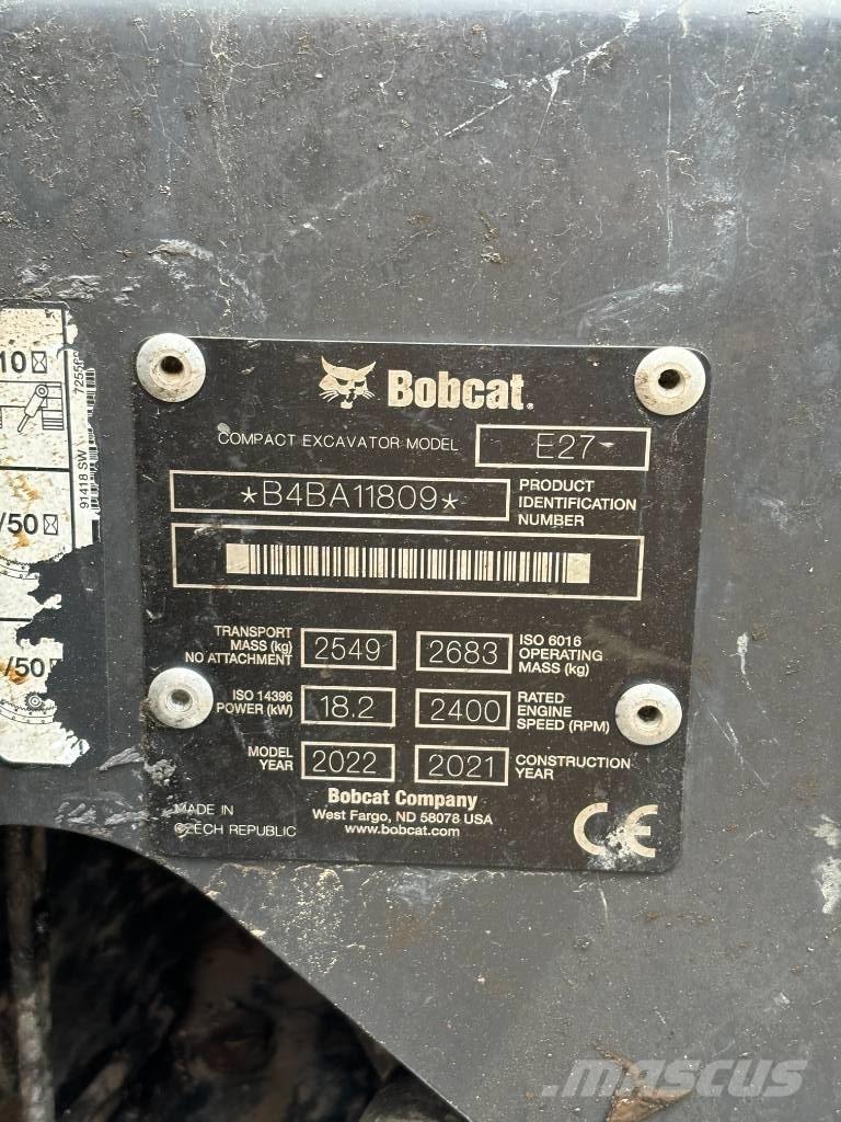 Bobcat E 27 小型挖掘机