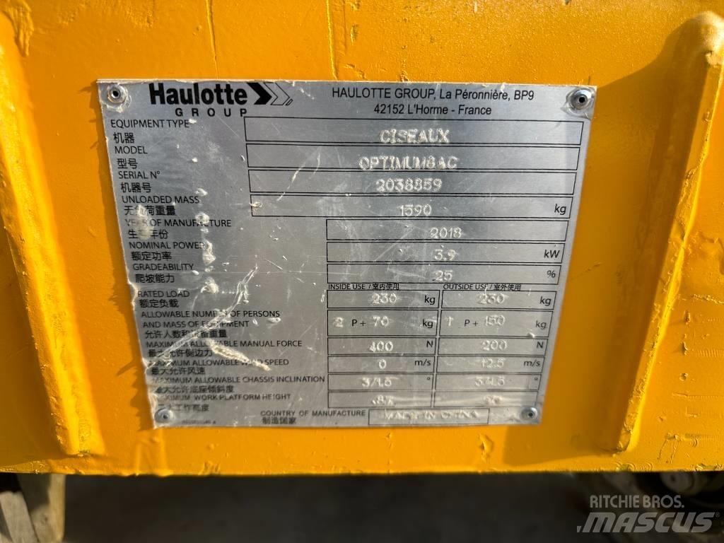 Haulotte OPTIMUM 8 剪叉式升降机