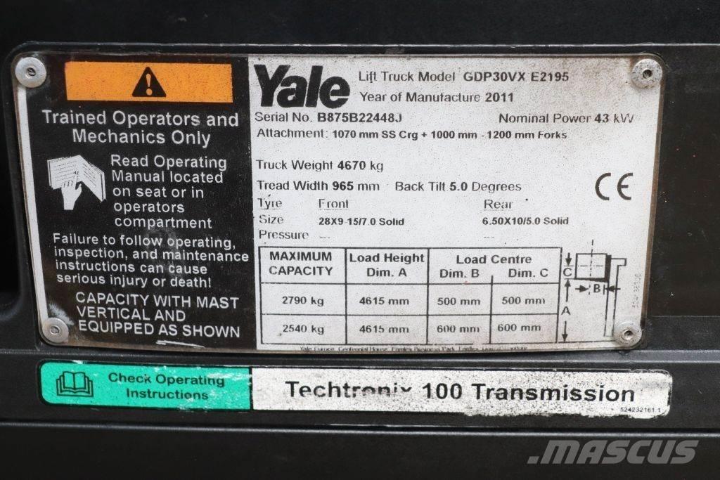 Yale GDP30VX 柴油叉车