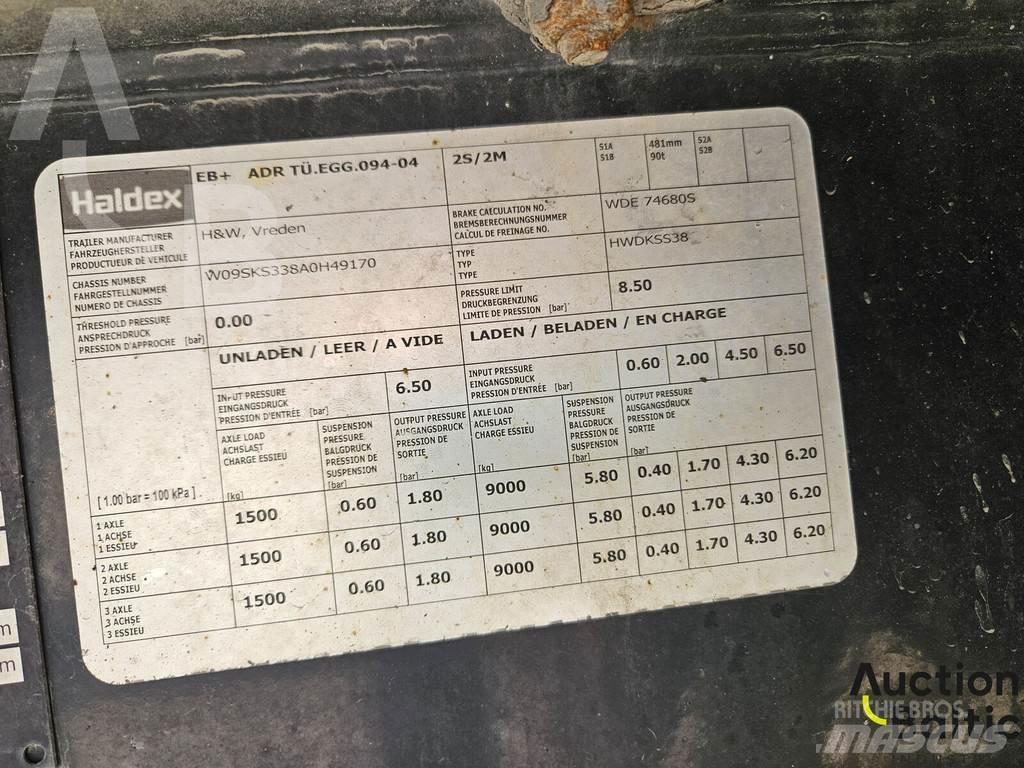H&W HWDKSS 38 侧帘半挂车