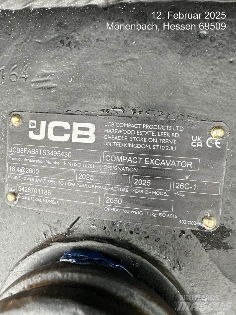 JCB 26C-1 小型挖掘机