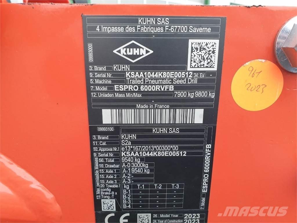 Kuhn ESPRO6000 条播机