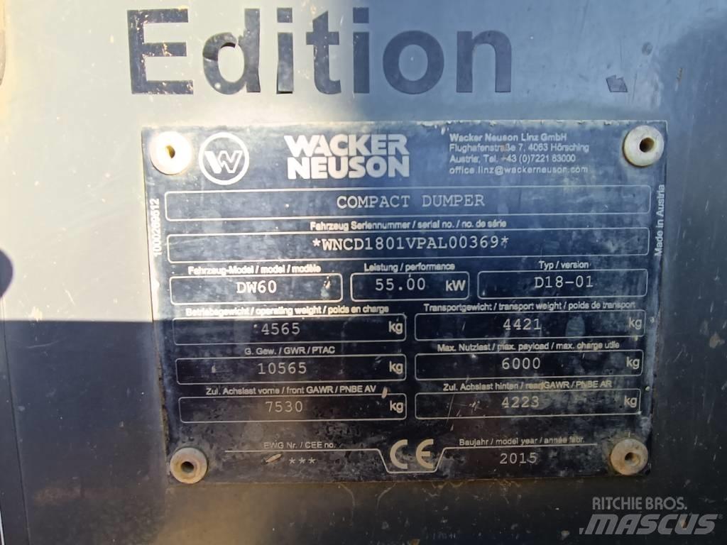 Wacker Neuson DW 60 翻斗车\公路型自卸车