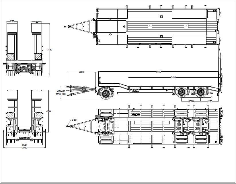  Scorpion SCR3 低平板半挂车