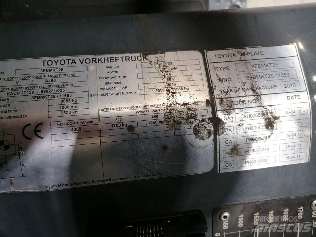 Toyota 8FBMKT25 电动叉车