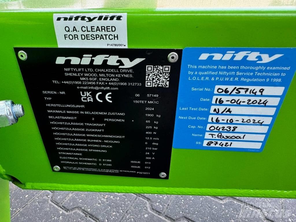 Niftylift 150 TET 拖拉移动式高空作业平台