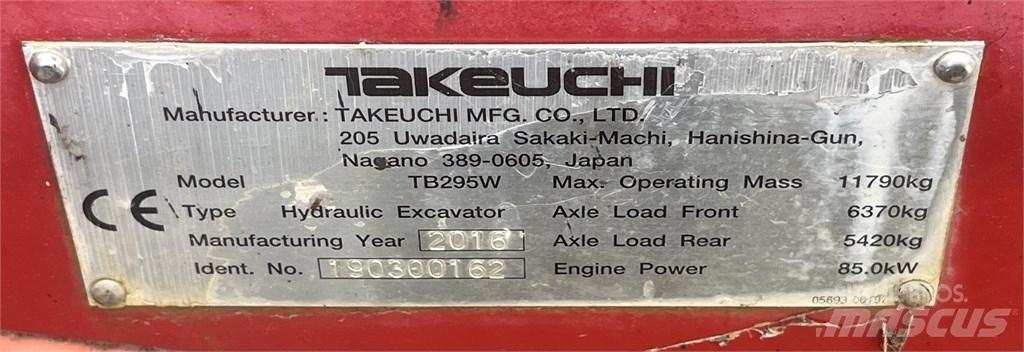 Takeuchi TB 295 W 轮式挖掘机