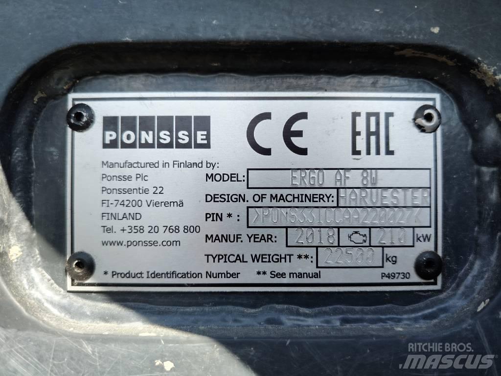 Ponsse Ergo AF 8W 收割机
