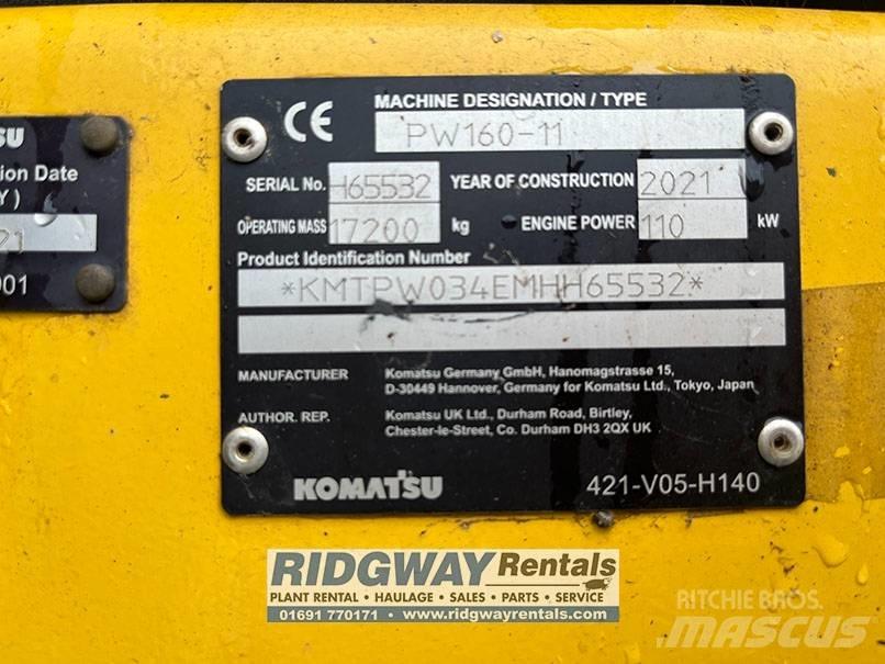 Komatsu PW 160 轮式挖掘机