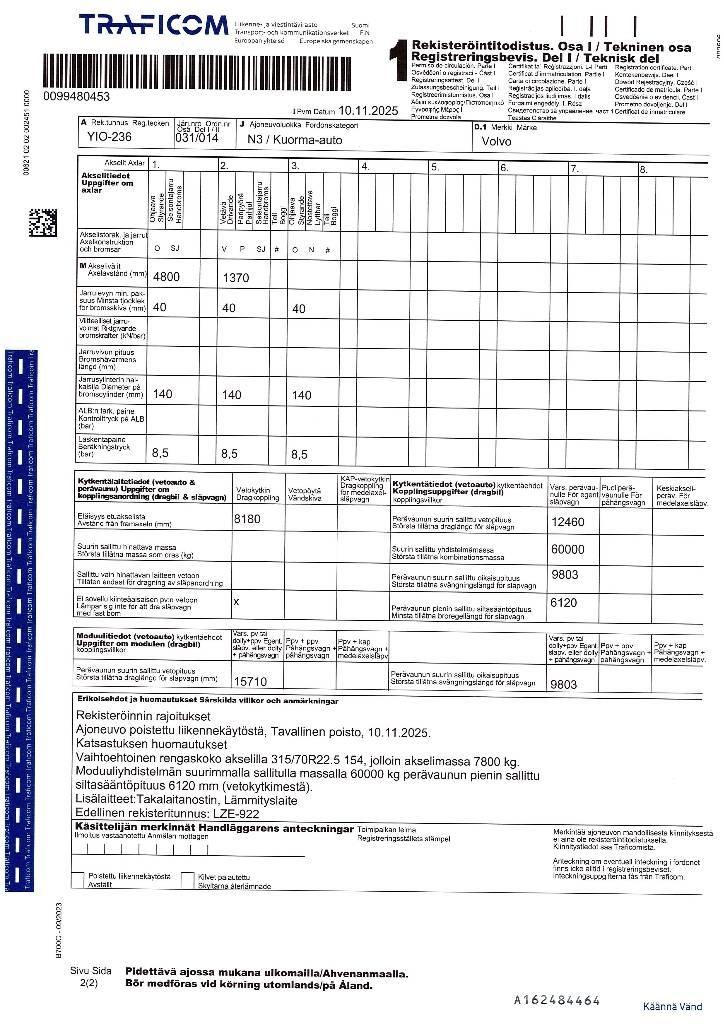 Volvo FH 13 厢式货车