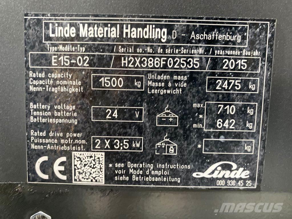 Linde E15-02 电动叉车
